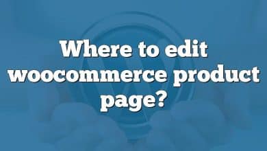Where to edit woocommerce product page?