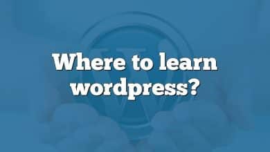 Where to learn wordpress?