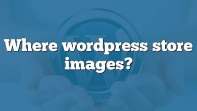 Where wordpress store images?