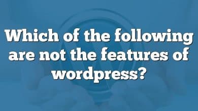 Which of the following are not the features of wordpress?