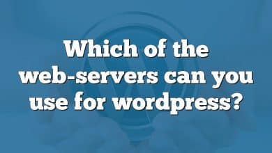 Which of the web-servers can you use for wordpress?