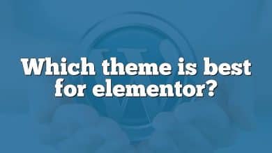 Which theme is best for elementor?