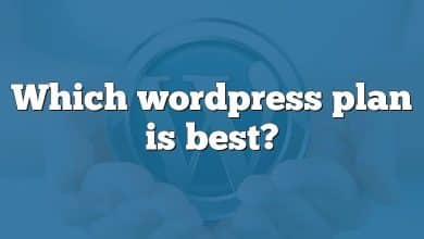 Which wordpress plan is best?