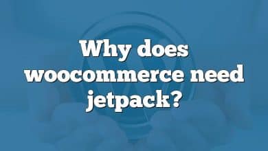 Why does woocommerce need jetpack?