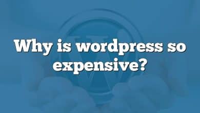 Why is wordpress so expensive?