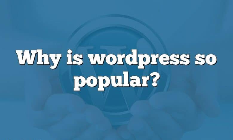 Why is wordpress so popular?