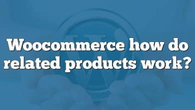 Woocommerce how do related products work?