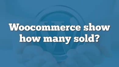 Woocommerce show how many sold?