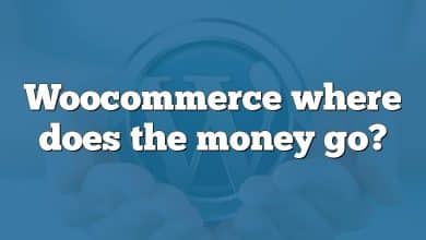 Woocommerce where does the money go?