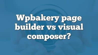 Wpbakery page builder vs visual composer?