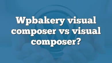 Wpbakery visual composer vs visual composer?