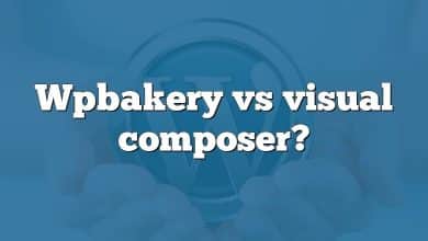 Wpbakery vs visual composer?