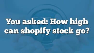 You asked: How high can shopify stock go?