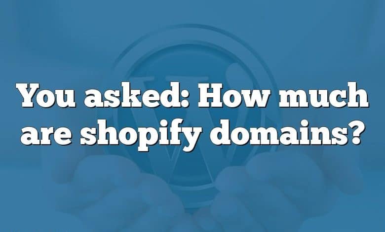 You asked: How much are shopify domains?