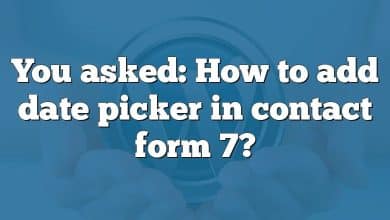 You asked: How to add date picker in contact form 7?