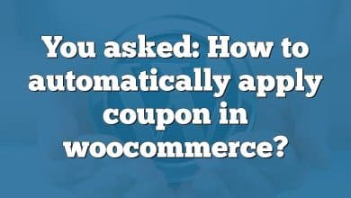 You asked: How to automatically apply coupon in woocommerce?