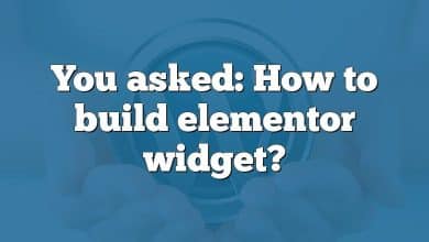 You asked: How to build elementor widget?