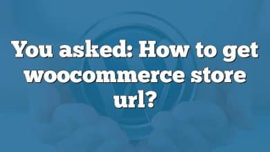 You asked: How to get woocommerce store url?