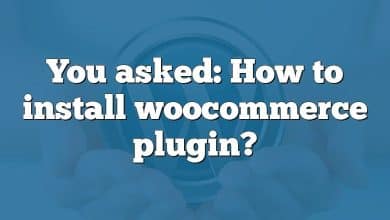 You asked: How to install woocommerce plugin?