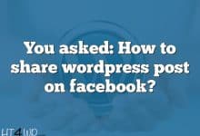 You asked: How to share wordpress post on facebook?