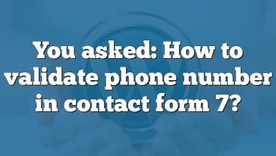 You asked: How to validate phone number in contact form 7?