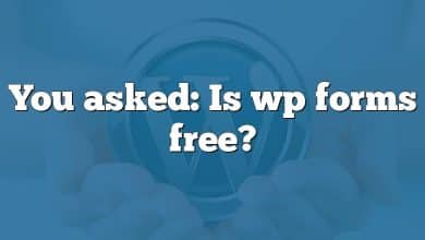 You asked: Is wp forms free?