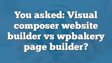 You asked: Visual composer website builder vs wpbakery page builder?