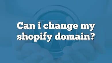 Can i change my shopify domain?