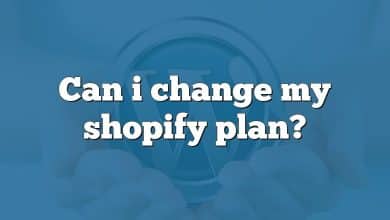 Can i change my shopify plan?