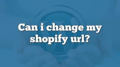 Can i change my shopify url?