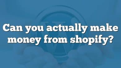 Can you actually make money from shopify?