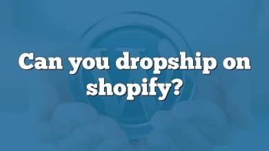 Can you dropship on shopify?