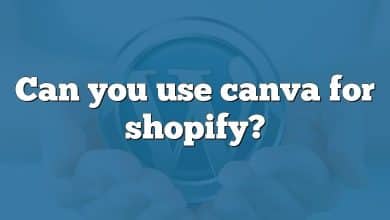 Can you use canva for shopify?