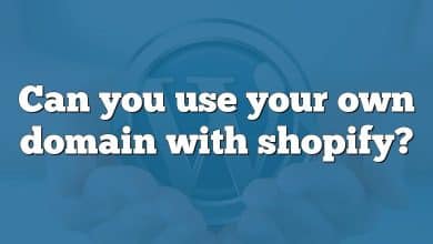 Can you use your own domain with shopify?