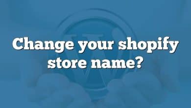 Change your shopify store name?