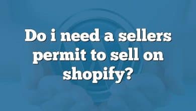 Do i need a sellers permit to sell on shopify?