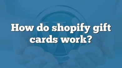 How do shopify gift cards work?