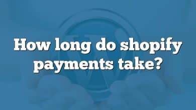 How long do shopify payments take?