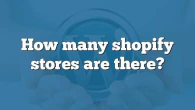 How many shopify stores are there?