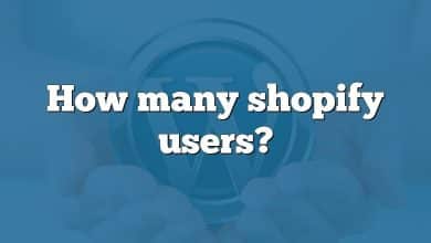 How many shopify users?