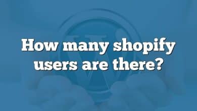 How many shopify users are there?