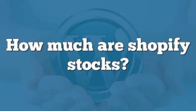 How much are shopify stocks?