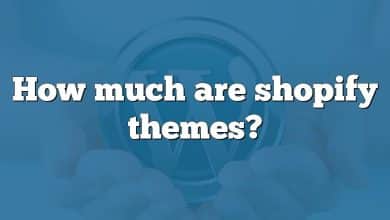 How much are shopify themes?