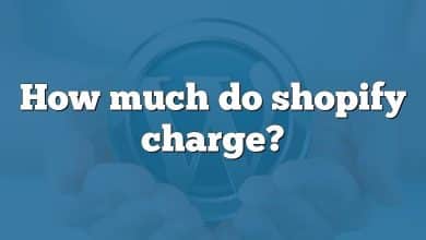 How much do shopify charge?