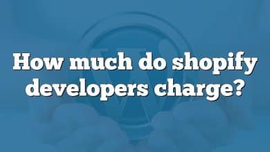 How much do shopify developers charge?