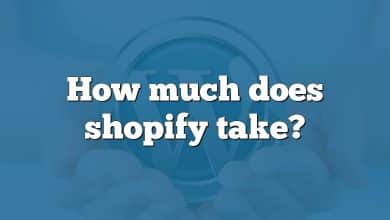 How much does shopify take?