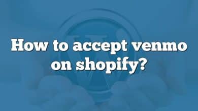 How to accept venmo on shopify?