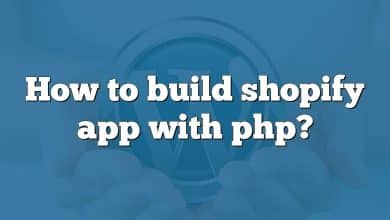 How to build shopify app with php?