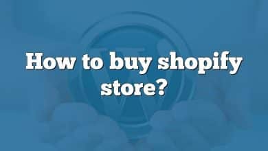 How to buy shopify store?