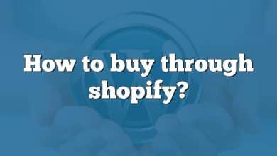 How to buy through shopify?